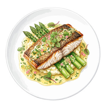 Australian Barramundi with Lemon Myrtle Butter.svg