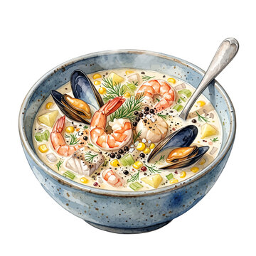 Native Australian Seafood Chowder.svg