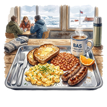  Antarctic Research Station Breakfast Tray