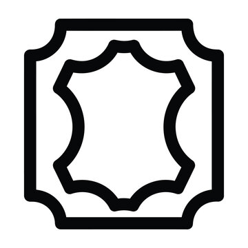 Black silhouette decorative frame border symbol icon