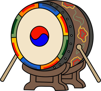 Traditional Korean drum
