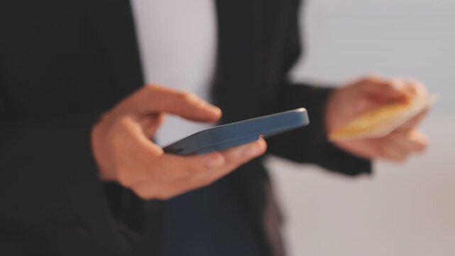 User shopping online with credit card and smartphone using buy now pay later service, representing flexible payment options, digital finance, and modern e-commerce checkout experience.