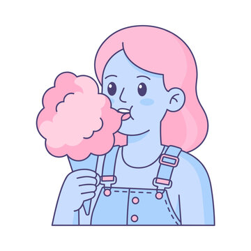 Carnival cotton candy