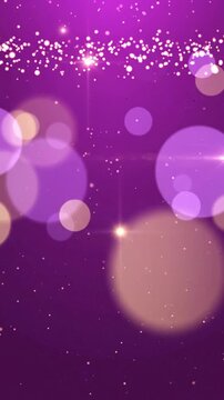 Soft purple light beams radiating upwards from bottom in vertical motion digital background animation for creative and atmospheric design projects