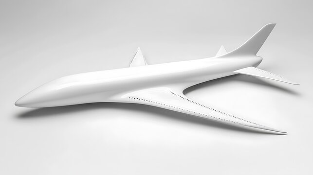 Innovative airplane model design illustration