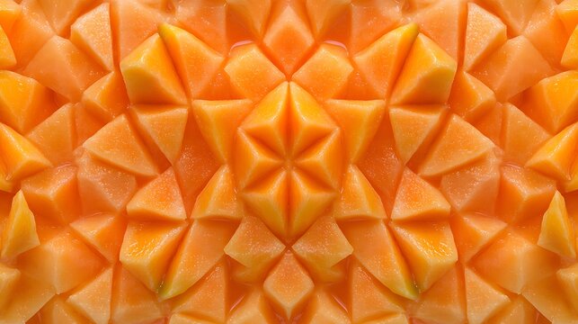Intricate fruit carving design