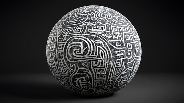 Intricate patterned sphere design