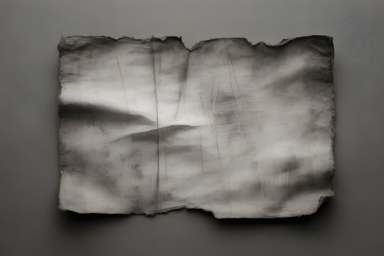 Old crumpled white paper with creases