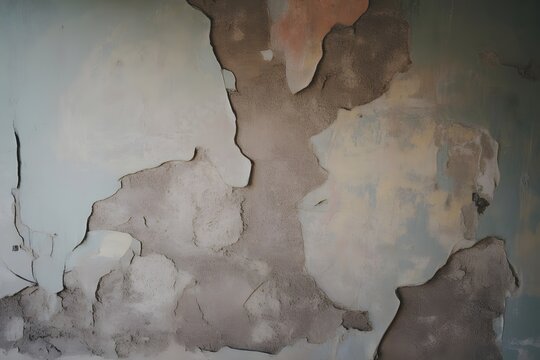 Africa map with cracked and peeling paint effect