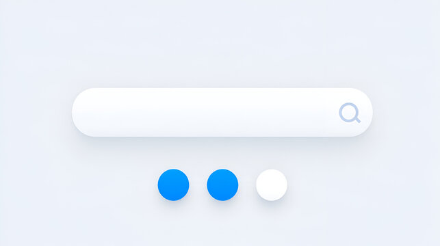 Simple search bar and UI icon asset set