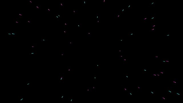 Cinematic visual effect (VFX) footage showcasing a fast-paced hyperspace warp speed jump and cosmic light tunnel through deep space, set against a solid black background