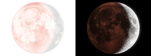 Full Moon of highly realistic sphere with prominent crater detail and soft edge glow suited for astronomy project designs in PNG, Transparent and Black Background Versions © Crafter