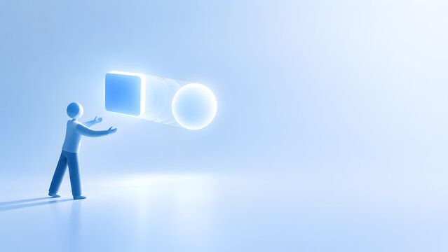 Embracing Change - Business Transformation Concept (Blue)