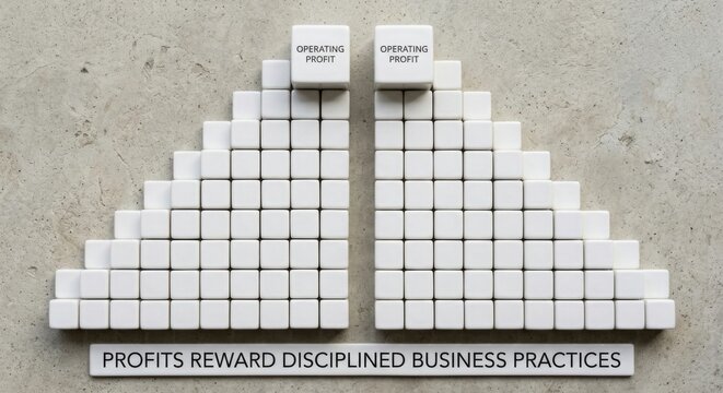 Operating Profit Cubes Arranged in Growth Charts