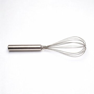 Stainless Steel Kitchen Whisk Isolated on White Background