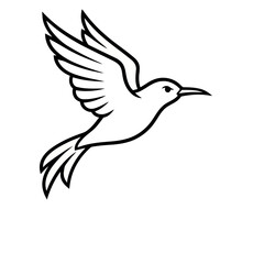 Fototapeta premium Stylized bird in flight