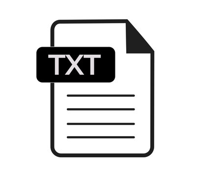 Text File Format Icon Document File Symbol Transparent Background