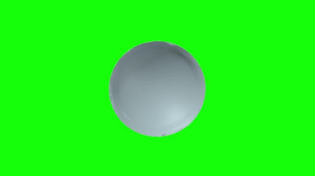 Left Cornea Rotation Green Screen CC BY