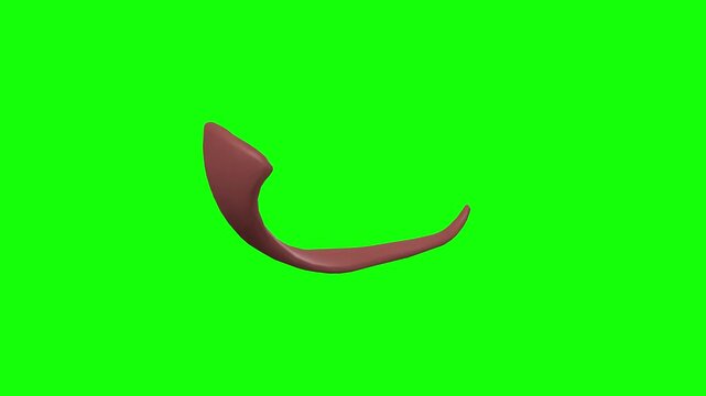 Left Inferior Oblique Rotation Green Screen CC BY