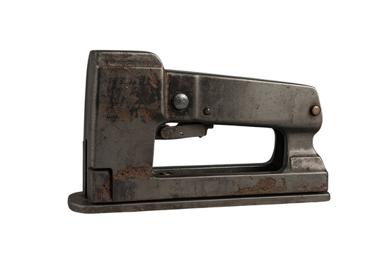 Old rustic manual staple gun