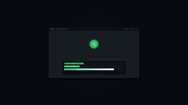 Modern JavaScript web development concept showing a user event triggering sequential DOM reactions across an interactive digital interface.
