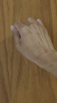This is hand knocking on the door 