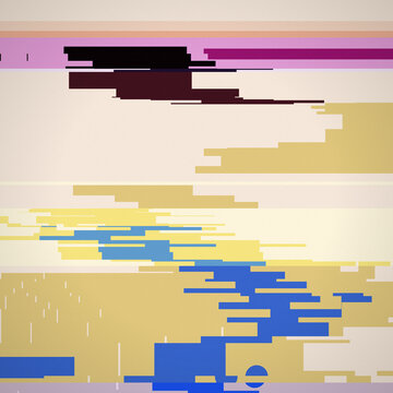 Sunset Moody Data Bending Texture