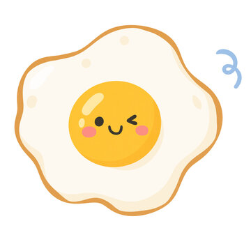 Fried egg with winked eye