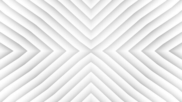 Abstract 3D white lines in the pattern loop slow motion background.