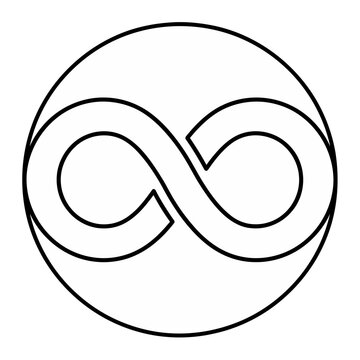 Infinity Symbol Inside Circle