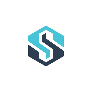 combining the letter S and the shape of a cube into one unique and interesting concept

