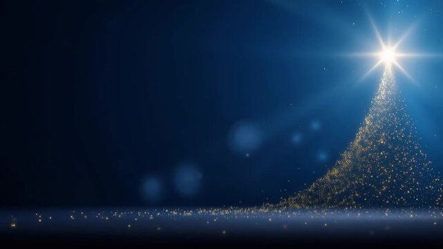 A luminous star bursts from a cascade of golden particles, creating a majestic. ..Created with Generative AI, not depicting real subjects.