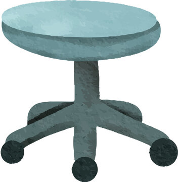 Swivel Stool with Wheels
