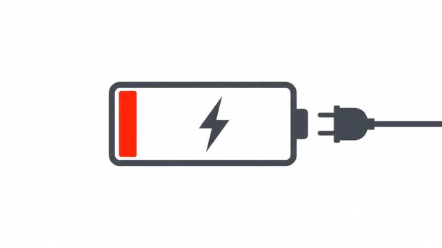 Battery Low To Full Cycle Animation