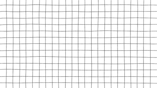 Black Hand Drawn Grid Pattern Background