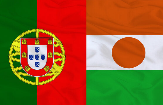 Portugal and Niger National Flags Side by Side