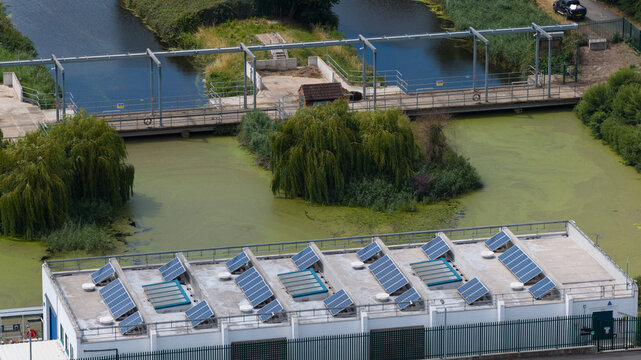 Keadby Pumping Station supporting flood defense infrastructure