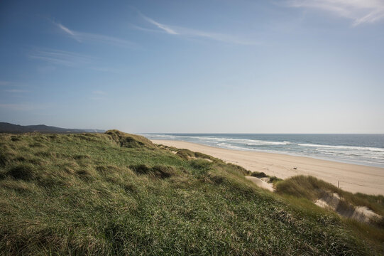 The Oregon sand dunes.  Dunes City Oregon, USA