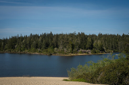 The Oregon sand dunes.  Dunes City Oregon, USA