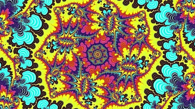 Flying in through infinity if fractals