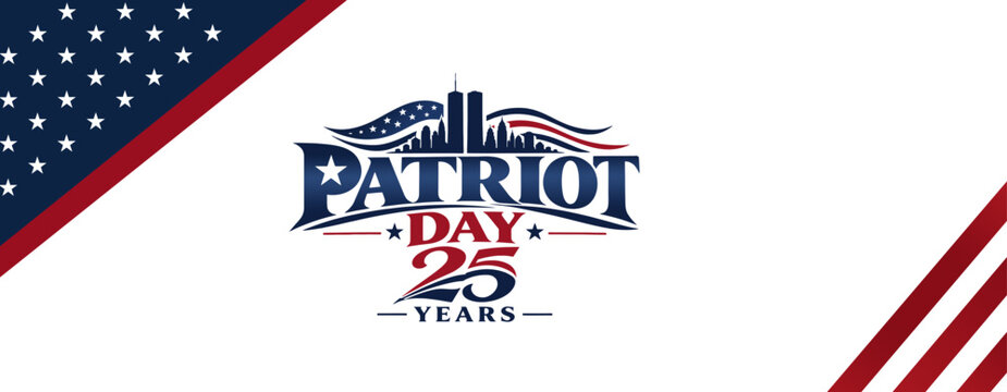 American Patriot Day 2026 Emblem Celebrating 25 Years of September 11 Remembrance.