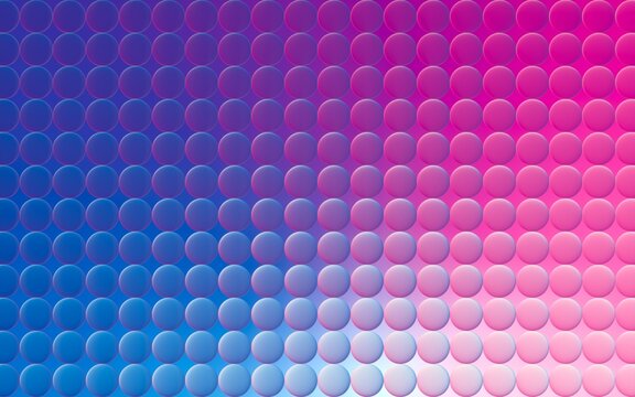 Abstract pink and blue glass circle pattern background