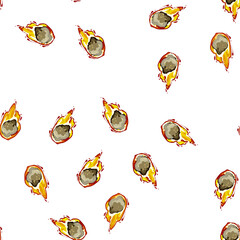 pattern comet meteor cartoon. space asteroid, universe star, fire astronomy comet meteor sign vector © PikePicture