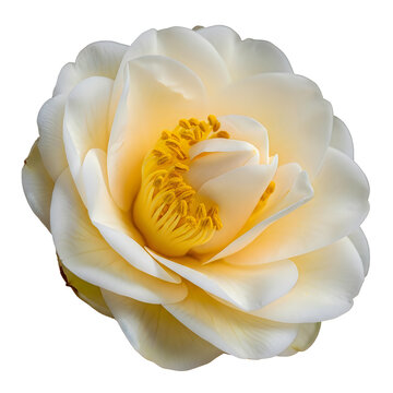 Close-up of a dried rose flower with center