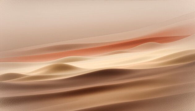 なだらかな砂丘のような幾重もの層が重なるアースカラーの背景　Earth-Tone Background with Multiple Layers Like Gentle Sand Dunes