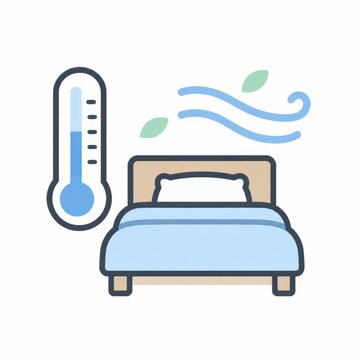 快適な睡眠のための寝室の温度管理