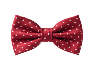 Classic red polka bow tie element © Ritz PNG