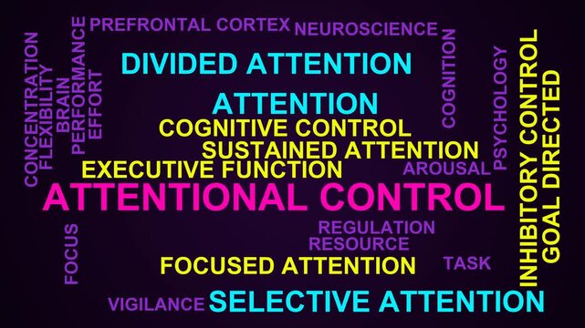 Attentional Control Word Cloud