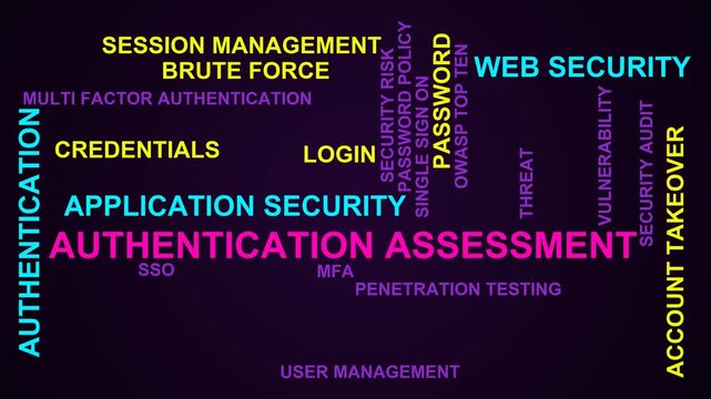 Authentication Assessment Word Cloud