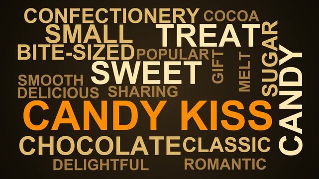 Candy Kiss Word Cloud